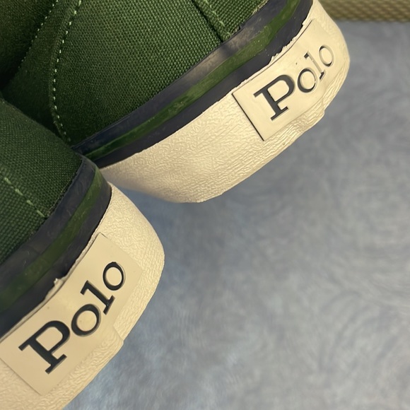 Polo Ralph Lauren Men’s Thorton 01087 Laceup Canvas Shoes Green Size 10D New - Picture 16 of 16